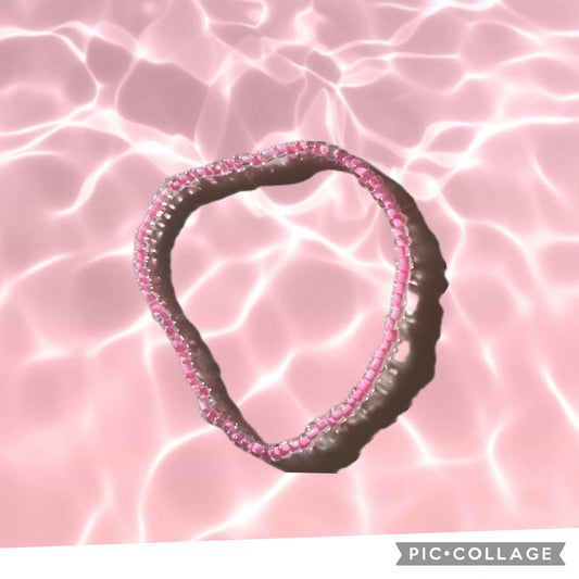 Pink sead bead bracelet