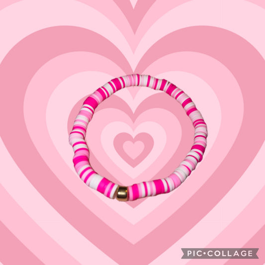 Mixed pink bracelet